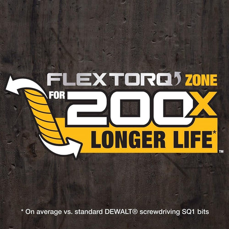 DEWALT DWAF2SQ1IR3,  2.25IN SQUARE #1 FLEXTORQ 3PK