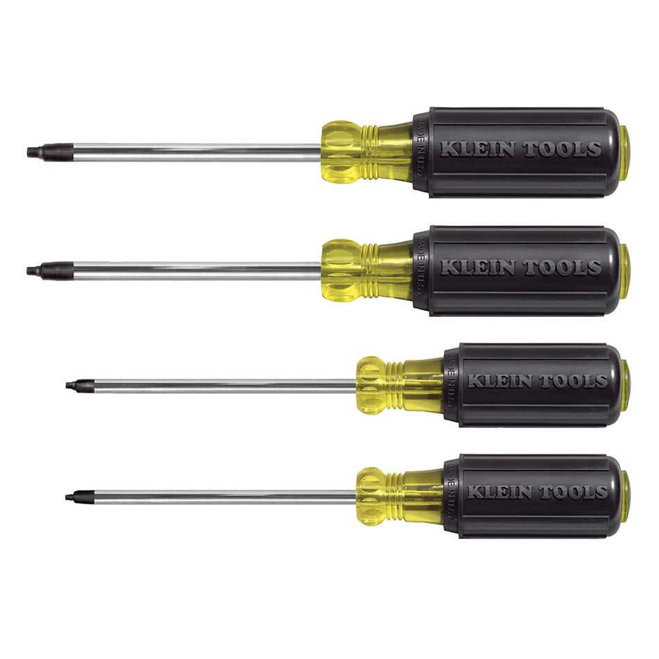 Klein Tools 85664, Screwdriver Set, Square Recess, 4-Piece