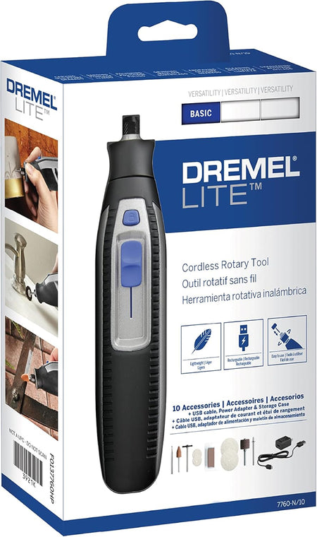 DREMEL 7760-N/10, 4V Li-Ion Cordless Rotary Tool Variable Speed Multi-Purpose Rotary Tool Kit