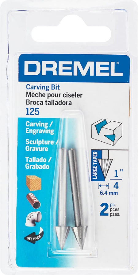 DREMEL 125, 1/4" High Speed Cutter, 1/8" shank (2 pack)