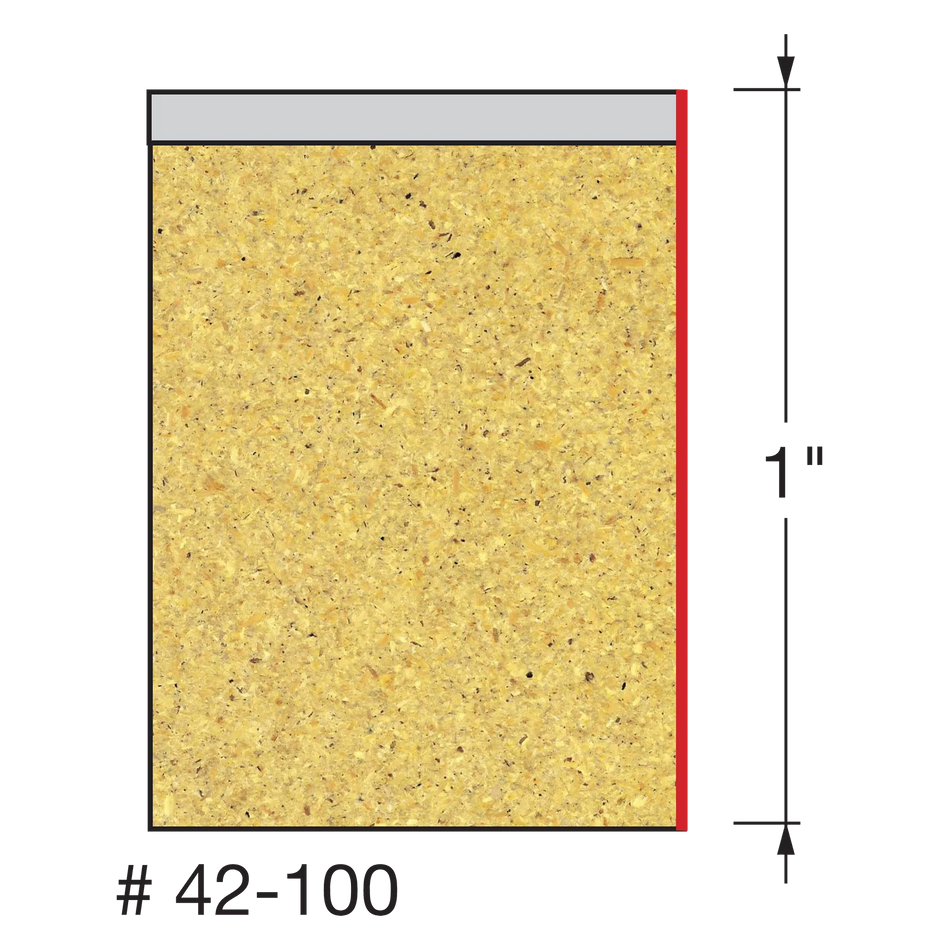 Freud 42-100, Carbide Router Bit - 3/8" Bottom Bearing Flush Trim Bit (1/4" Shank)