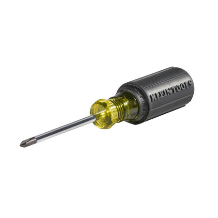 Klein Tools 603-3, #1 Phillips Screwdriver, 3-Inch Round Shank