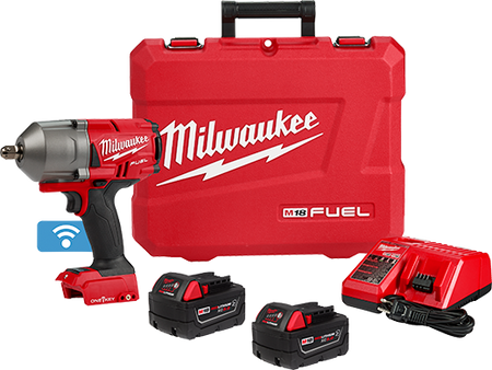 Milwaukee 2862-22R, M18 FUEL™ 1/2" High Torque Impact Wrench w/ ONE-KEY™ with Pin Detent Kit