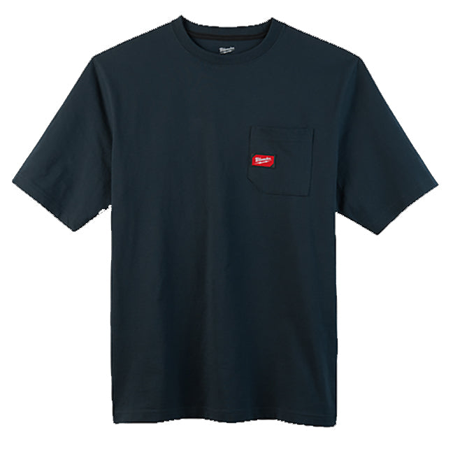 Milwaukee 601B, HEAVY DUTY POCKET TEE SHIRT (BLACK) XL