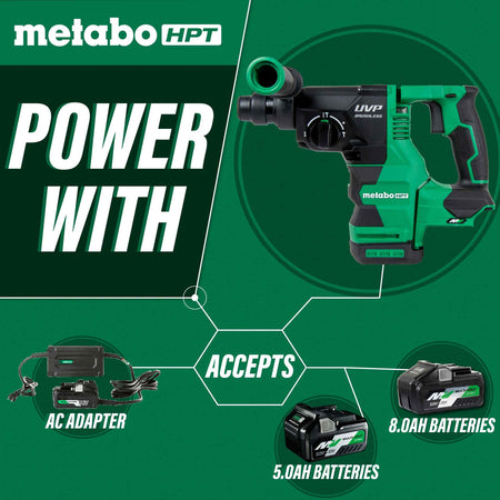 Metabo-HPT, DH3628DAQ4M 36V MultiVolt SDS Plus Rotary Hammer (Tool Only)