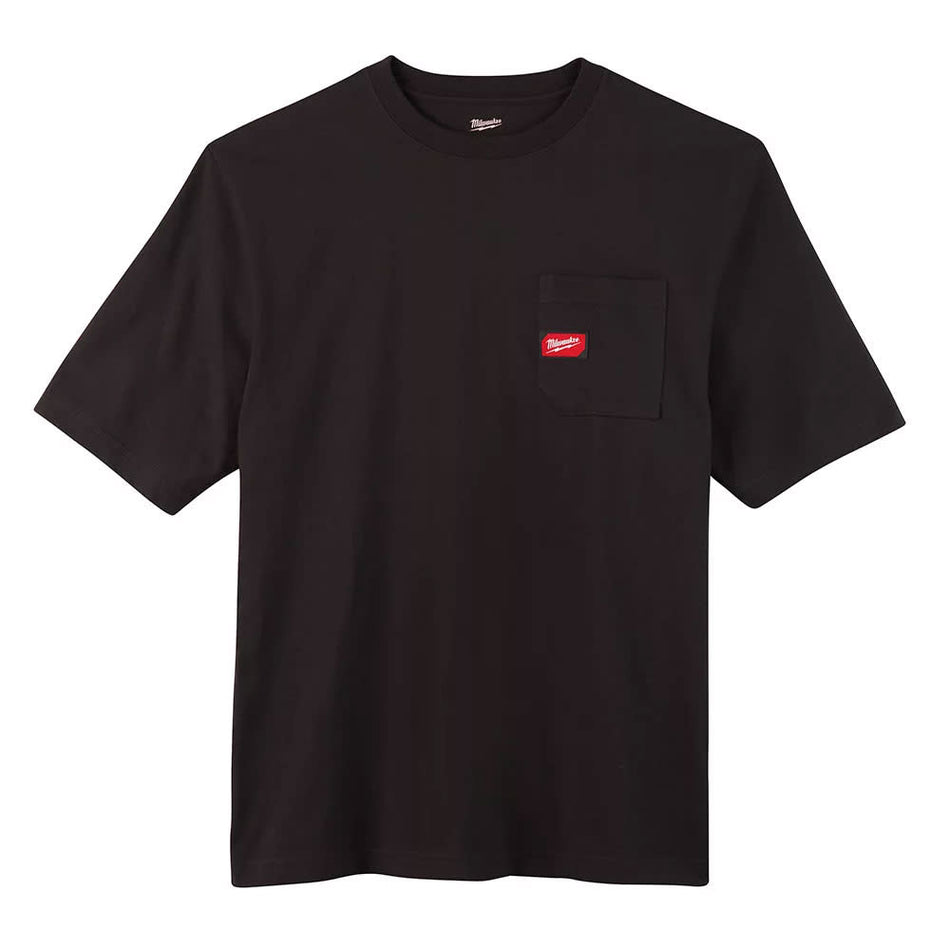 Milwaukee 601B, HEAVY DUTY POCKET TEE SHIRT (BLACK)