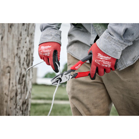 Milwaukee MT500T, 9" Lineman's Dipped Grip Pliers w/ Thread Cleaner (USA)