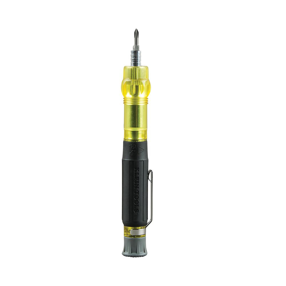 Klein Tools 32614, Multi-Bit Electronics Pocket Screwdriver, 4-in-1, Ph, Sl Bits