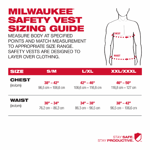 Milwaukee 48-73-5062, High Visibility Yellow Safety Vest - L/XL (CSA)