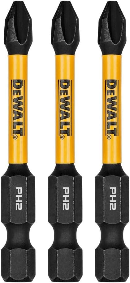 DEWALT DWAF2PH2IR3,  2.25IN PHILLIPS #2 FLEXTORQ 3PK
