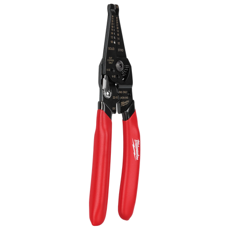 Milwaukee 48-22-3052, 10-28 AWG Multi-Purpose Dipped Grip Wire Stripper & Cutter w/ Reinforced Head