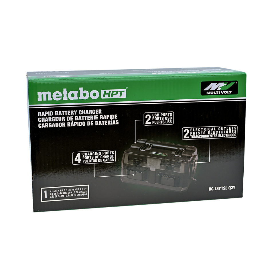 Metabo HPT UC18YTSLQ2YM, 4 Port 18V/36V Lithium Ion Battery Charger | Metabo HPT UC18YTSLQ2Y