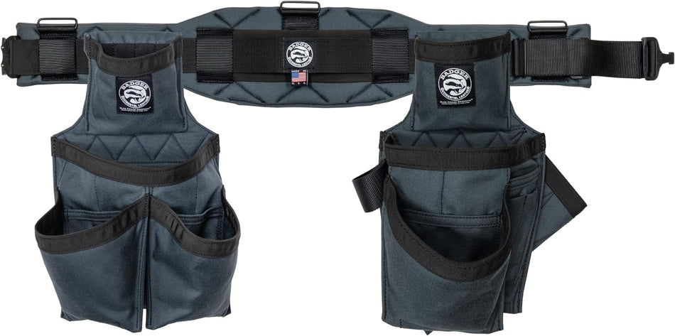 Badger Tool Belts 461010 Carpenter Set - Gunmetal Grey