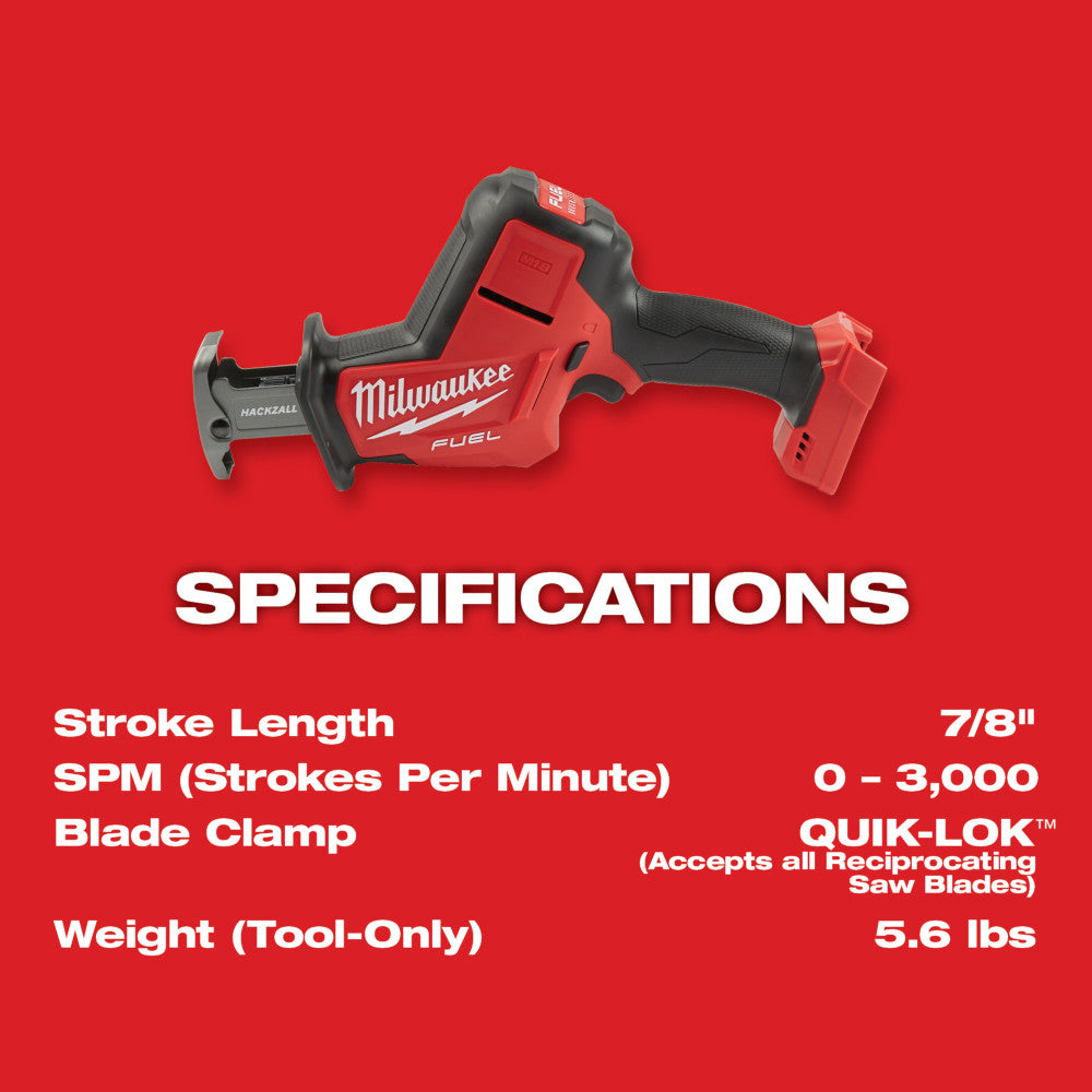 Milwaukee 2719-21, M18 FUEL Hackzall Kit