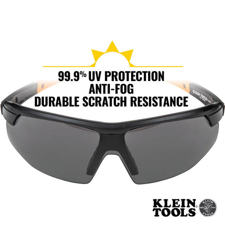 Klein Tools 60160, Standard Safety Glasses, Gray Lens
