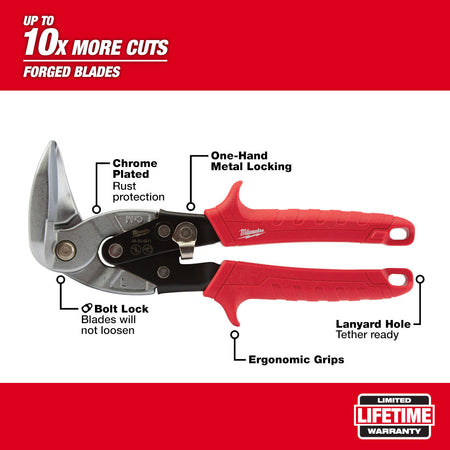 Milwaukee 48-22-4511, Left Cutting Right Angle Snips