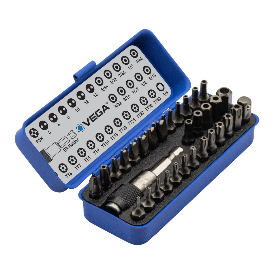 Vega V32-1TP, 32pc Tamperproof Bit Set