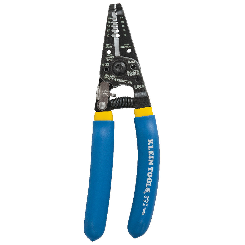 Klein Tools 11055, Solid and Stranded Copper Wire Stripper and Cutter