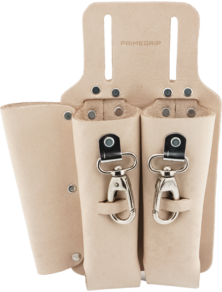 Primeline 43-307, 3-Pocket Vegetable-Tanned Leather Tool Holder