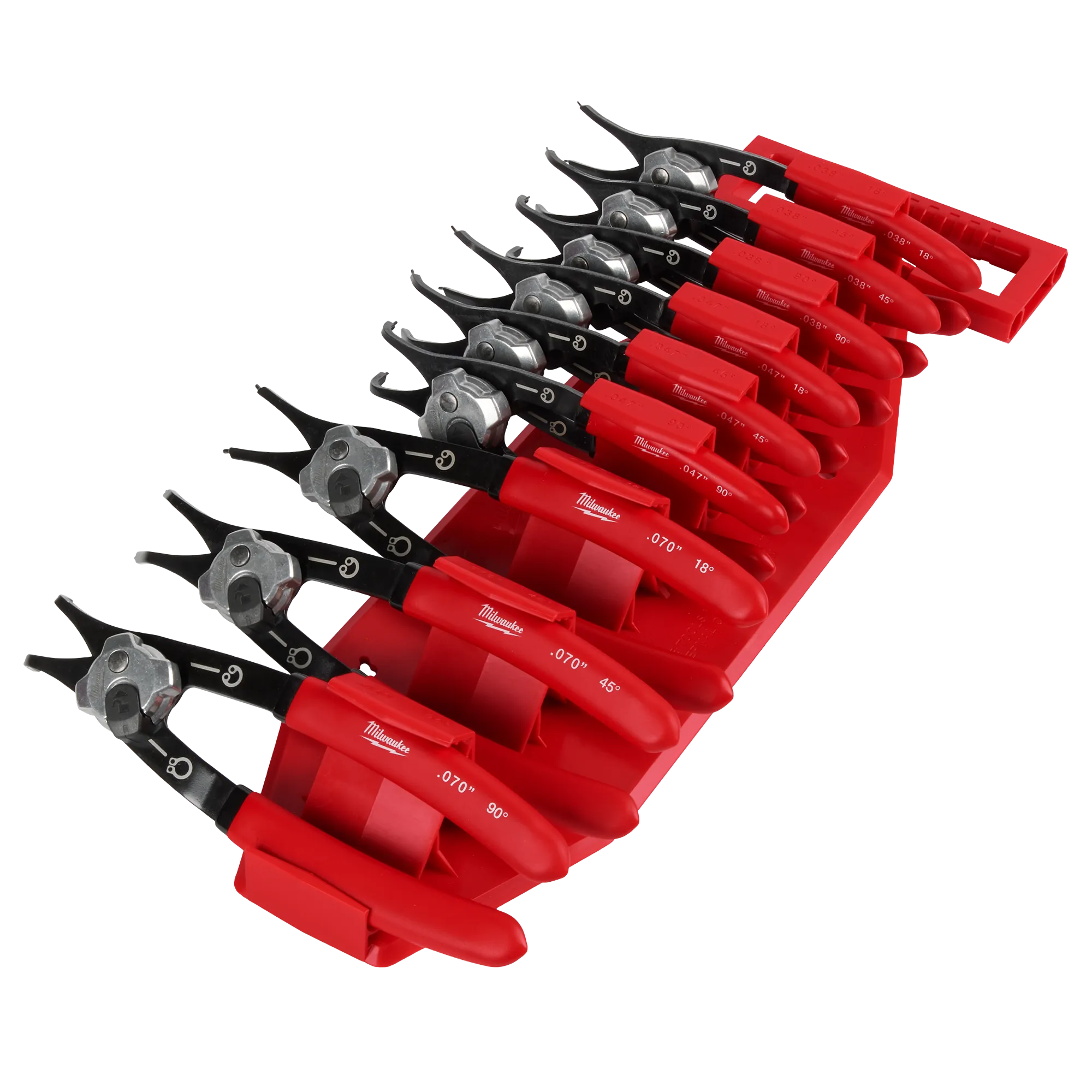 Milwaukee 48-22-6539, 9PC SNAP RING PLIERS SET