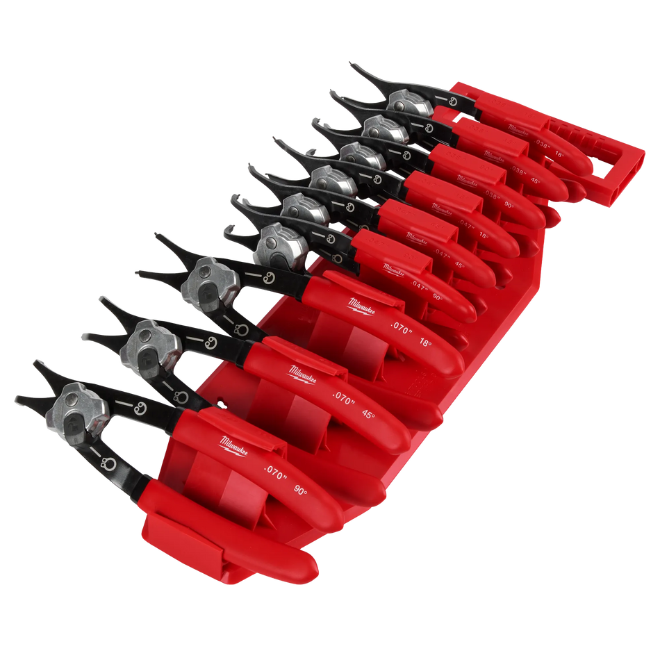 Milwaukee 48-22-6539, 9PC SNAP RING PLIERS SET