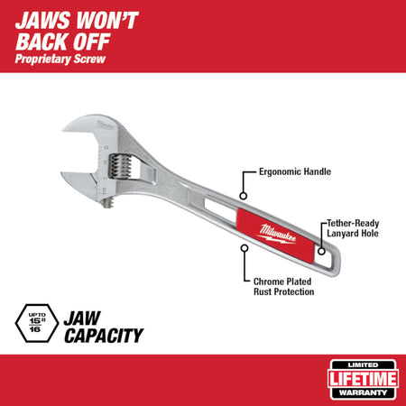 Milwaukee 48-22-7406, 6" Adjustable Wrench