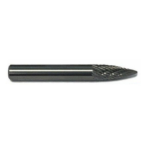 Norseman 19249, Size SL-4 Taper Shape Radius 14Â° Included Angle Premium Carbide Burr Double Cut