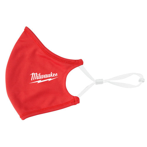 Milwaukee 48-73-4228, 2 Layer Face Mask, Red (3/pkg)