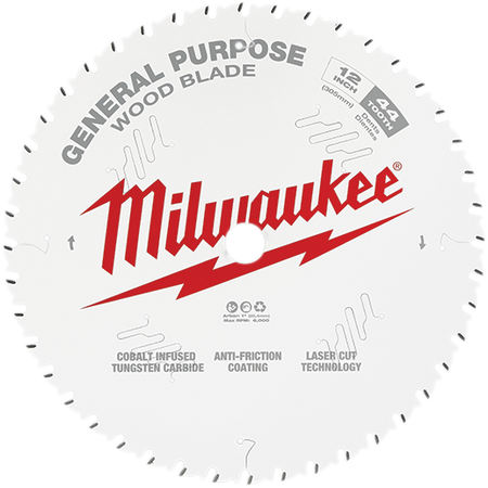 Milwaukee 48-40-1220, 12" 44T General Purpose Circular Saw Blade
