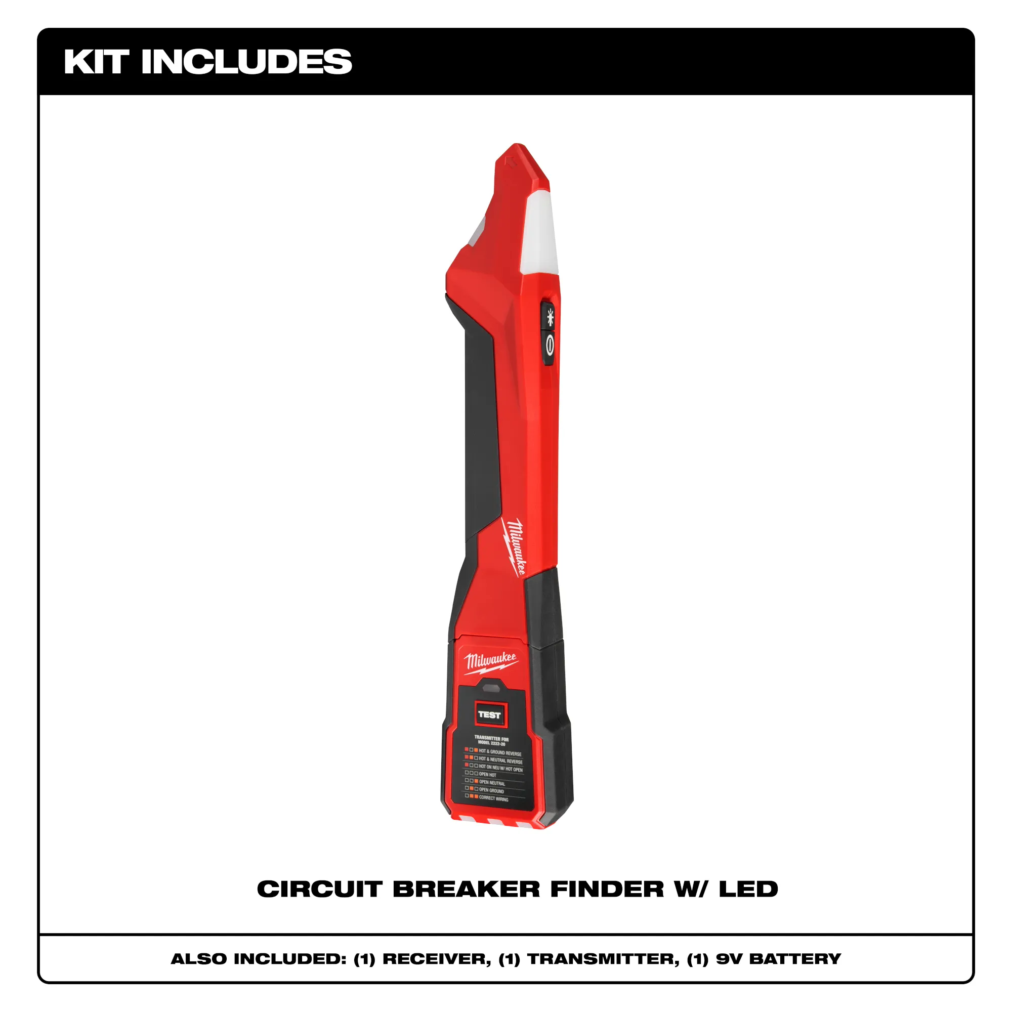 Milwaukee 2222-20, Circuit Breaker Finder w/ LED