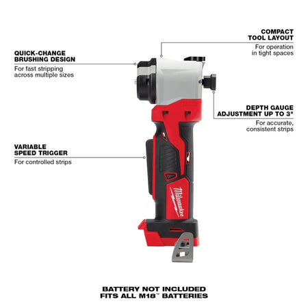 Milwaukee 2935-20, M18 Cable Stripper (Tool Only)