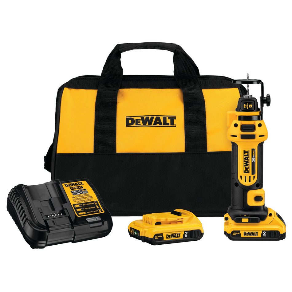 DEWALT DCS551D2, 20V MAX Li-Ion Drywall Cut-Out Tool Kit (2.0 Ah)