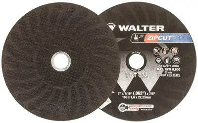 Walter 11T072, ZIPCUT 7''X1/16'X7/8'' T1 CUT-OFF WHEEL (25 PK)