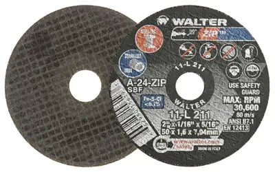 Walter 11L211, 2X1/16X5/16 ZIP CUT-OFF WHEELS