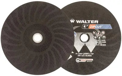 Walter 11T092, ZIPCUT 9''X5/64'X7/8'' T1 CUT-OFF WHEEL (25 PK)