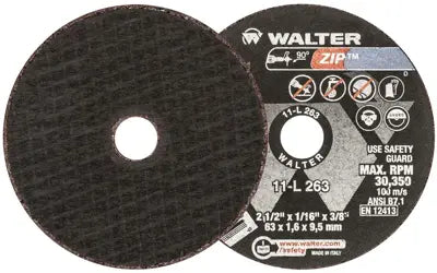 Walter 11L263, 2.5X1/16X3/8 ZIP CUT-OFF WHEEL