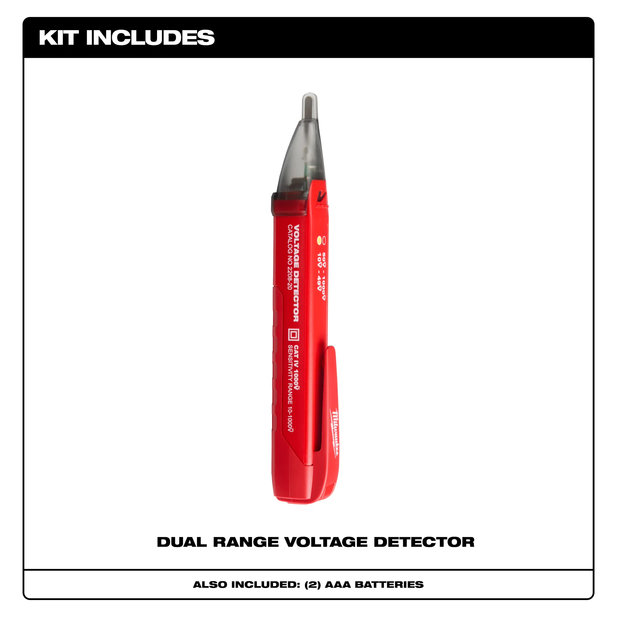 Milwaukee 2208-20, Dual Range Voltage Detector