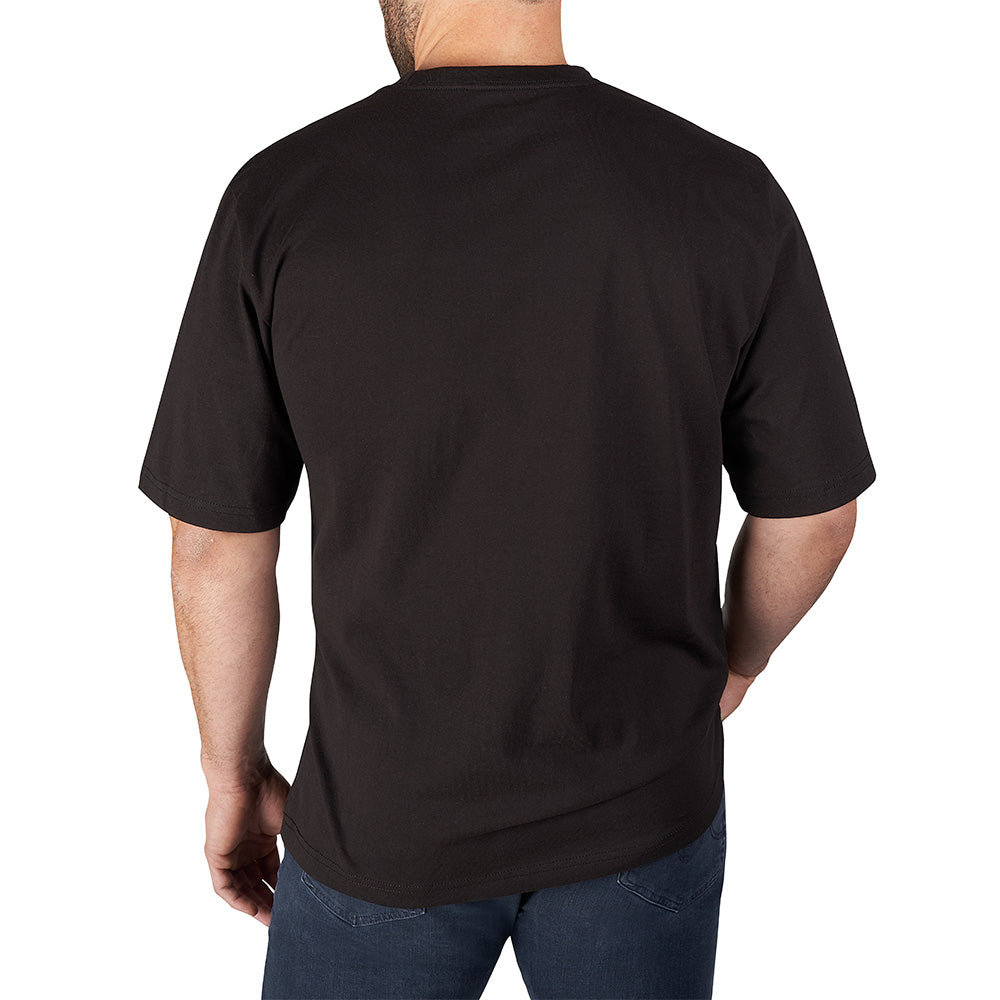 Milwaukee 601B, HEAVY DUTY POCKET TEE SHIRT (BLACK)