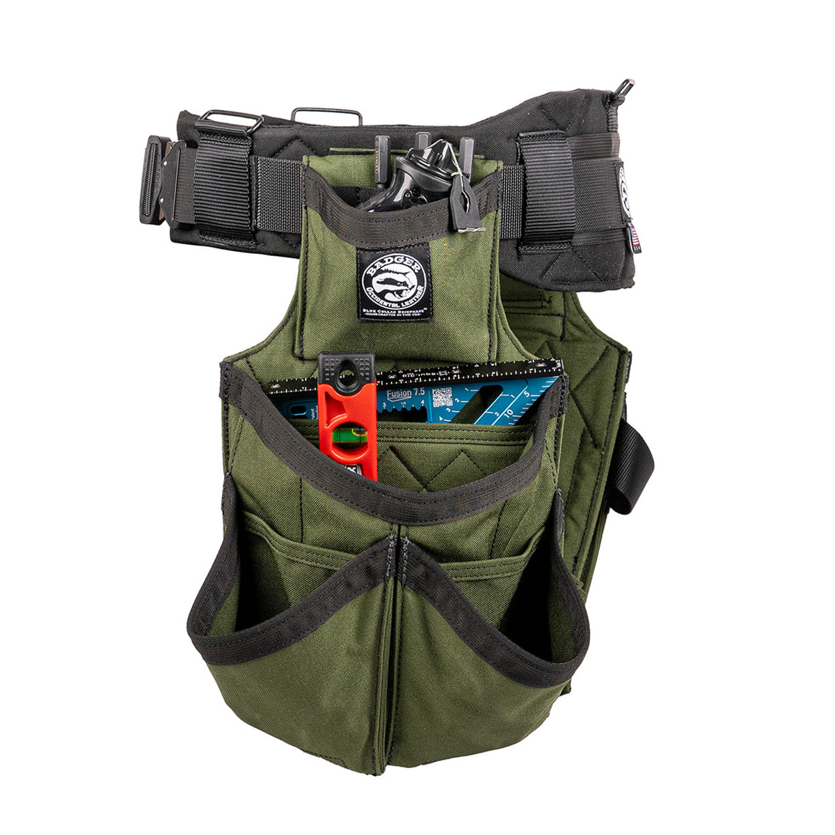 Badger Tool Belts 461055 Carpenter Set - Olive