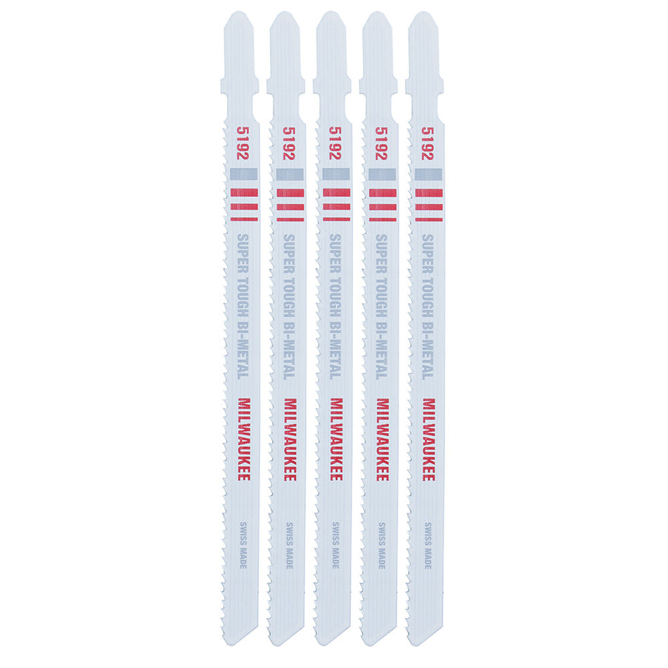 Milwaukee 48-42-5192, 5-1/4" 14 TPI Bi-Metal Jig Saw Blade (5/pkg)
