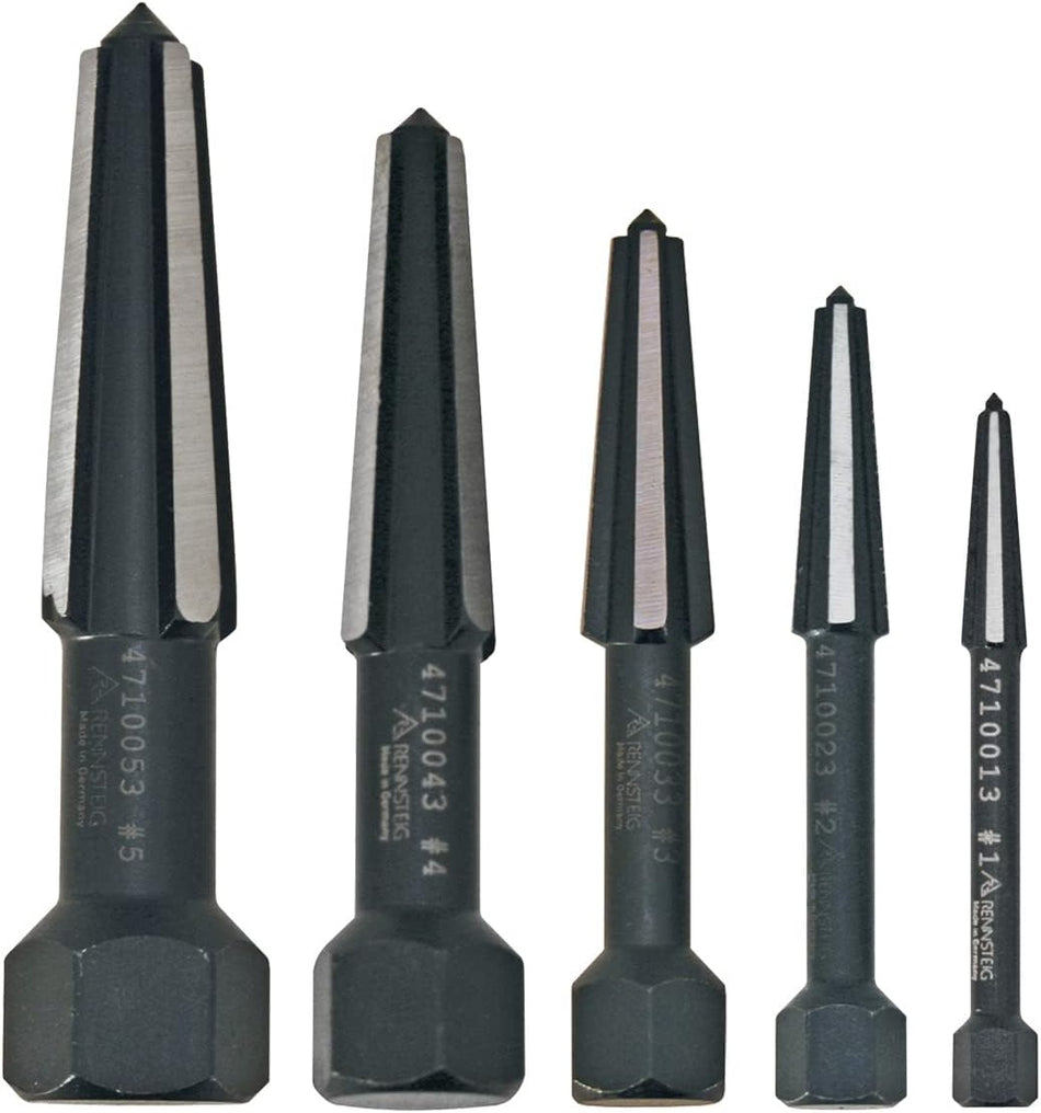 Knipex 9R 471 900 3, Screw Extractor Double-Edged Set, 5 Pack