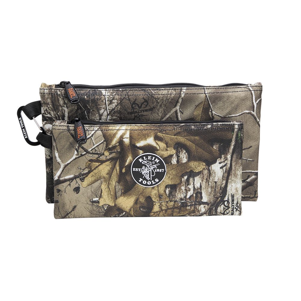 Klein Tools 55560, Zipper Bags, Camo Tool Pouches, 2-Pack