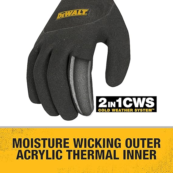 DEWALT DPG737-2XL, Dewalt Thermal Insulated Grip Glove 2 In 1 Design (2XL)