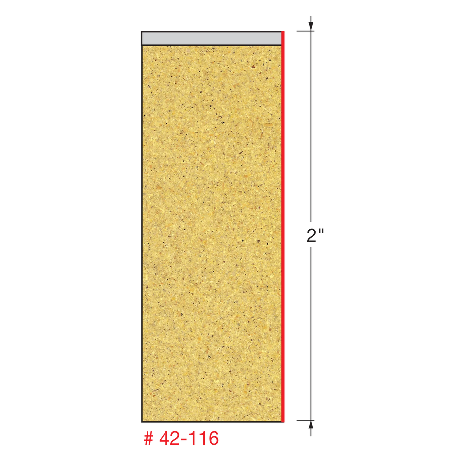 Freud 42-116, Carbide Router Bit - 1/2" x 2" Bottom Bearing Flush Trim Bit (1/2" Shank)