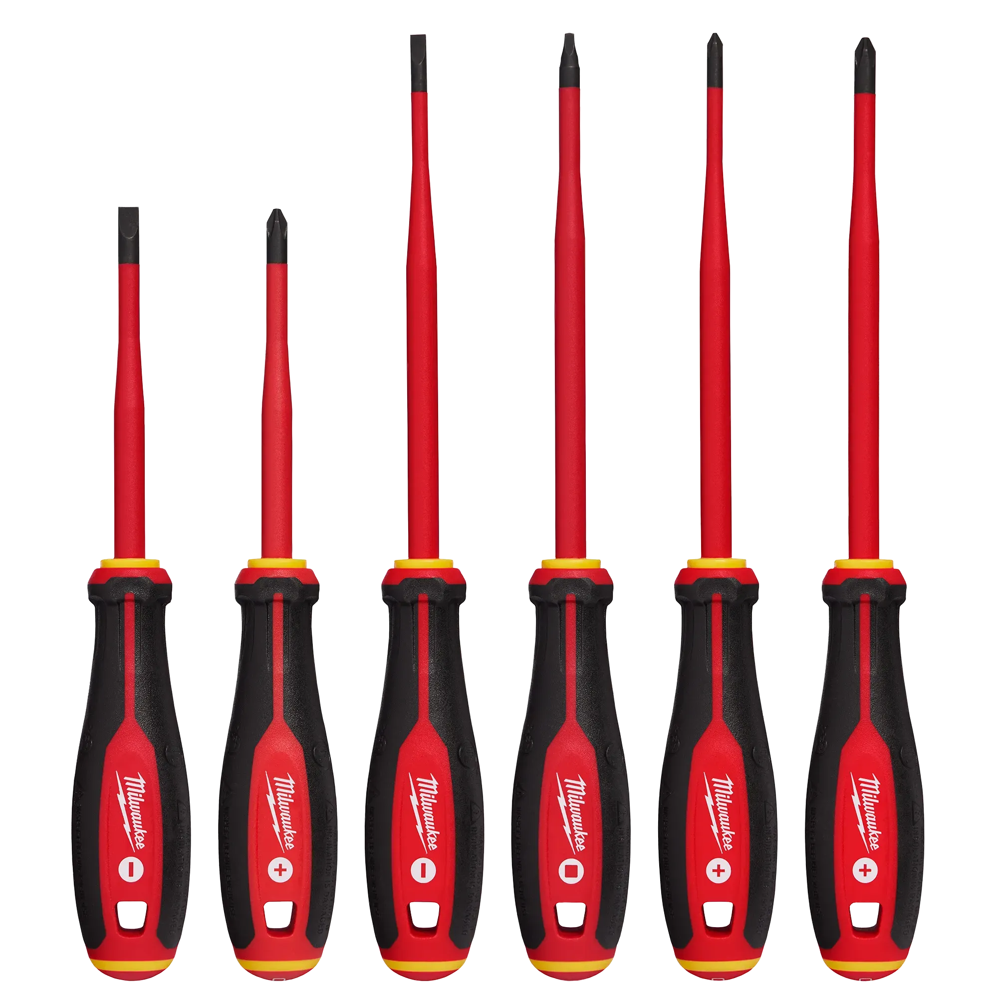 Milwaukee 48-22-2206, 6pc 1000V Insulated Slim Tip Screwdriver Set