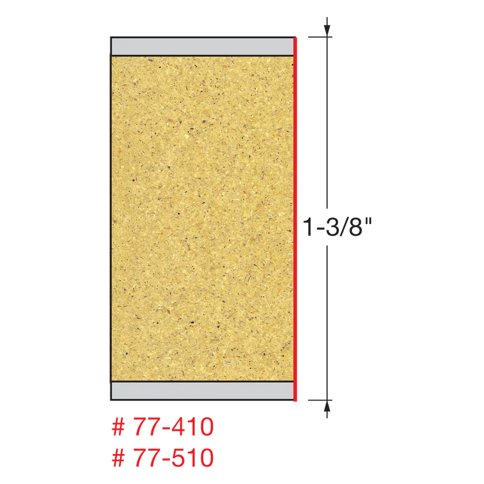 Freud 77-510, Carbide Router Bit - 1/2" x 3-1/2" Double Flute Mortise Compression Spiral Bit
