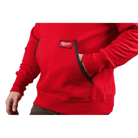 Milwaukee 350R-L, HD PULLOVER HOODIE - RED L (Discontinued)