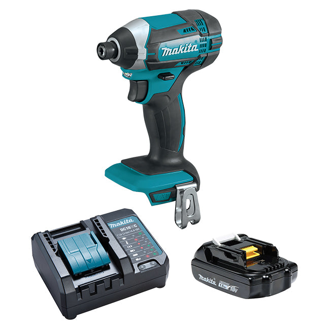 Makita DTD153SAX2, 18V LXT 1/4" Impact Driver Kit, 2.0AH X 1 (DTD153Z, BL1820B, DC18SD)