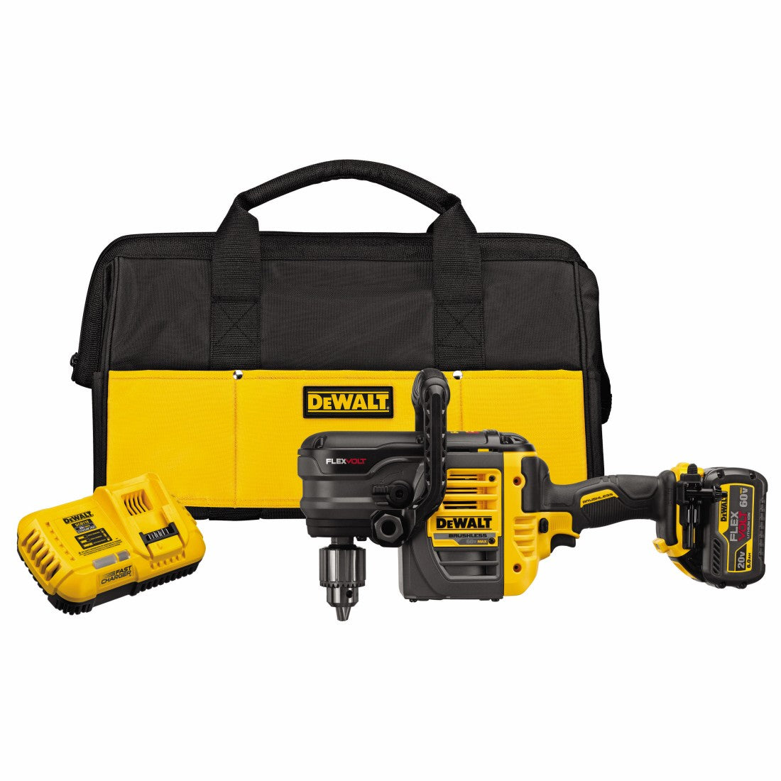 DEWALT DCD460T1, 60V MAX FLEXVOLT VSR Stud and Joist Drill Kit with E-Clutch System (1 Battery)