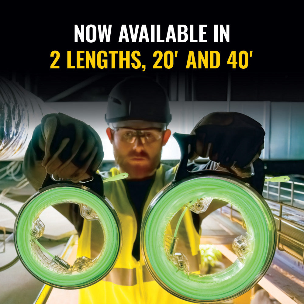 Klein Tools 50660, Glow in the Dark Fish Tape, 40-Foot